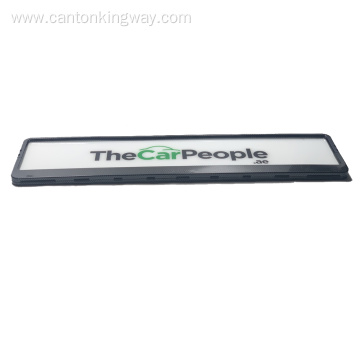 Plastic car license plate frame